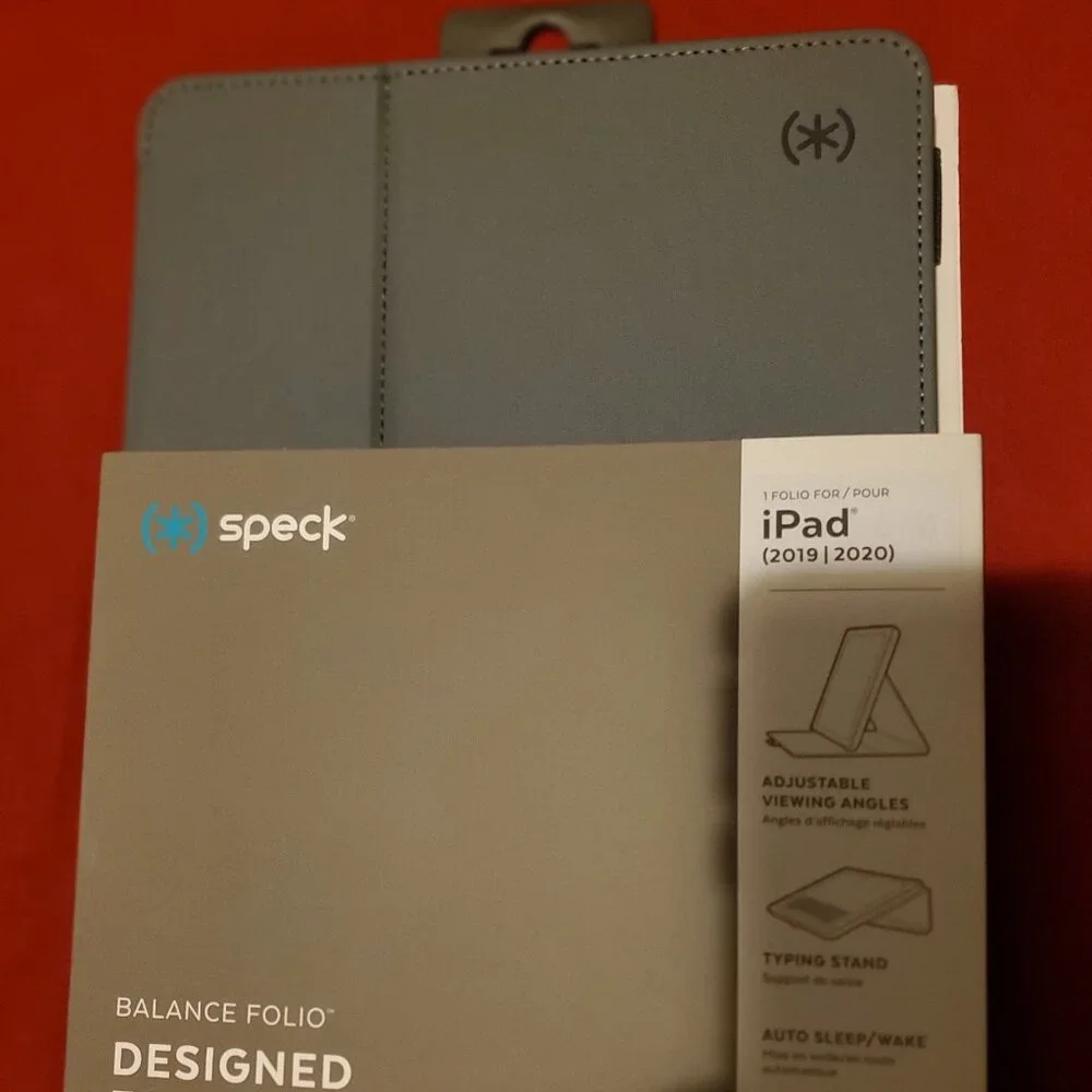 NEW SPECK GREY BALANCE FOLIO IPAD 2019 2020 CASE COVER SKIN 133535-5999 STAND